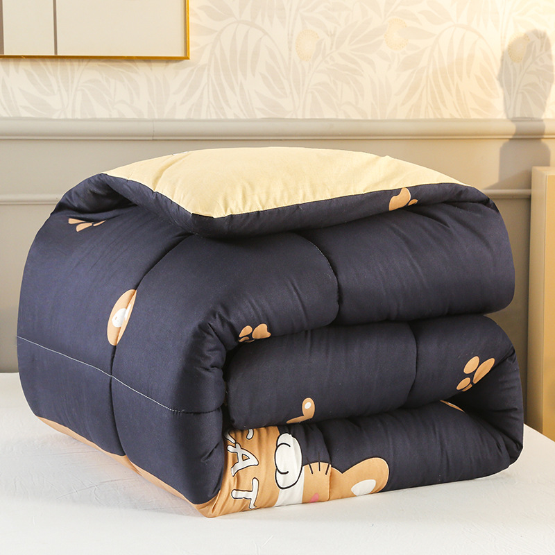 Factory wholesale quilt winter quilt core student dormitory single double quilt spring and autumn quilt thickened warm Four Seasons Universal