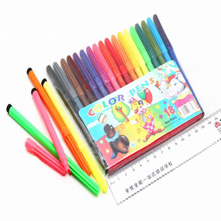 Manufacturers produce primary school art painting brush graffiti color pen 6/12/18/24 color watercolor pen export