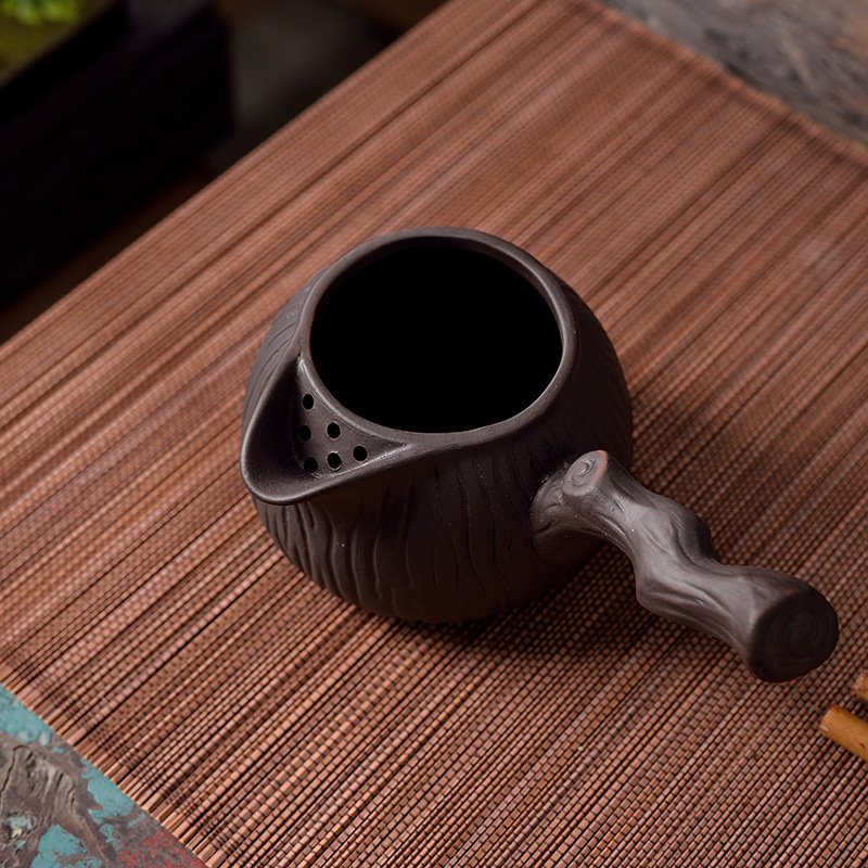 Gansu Pot Tea Boiling Teaware Boiling Teapot Chaozhou Kung Fu Tea Boiling Teapot Tea Pot Purple Sand Dense Filter Hole Pot