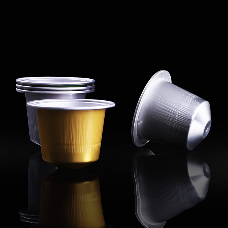 Aluminum foil coffee capsule Cup 37mm with sealing film Nespresso coffee machine disposable capsule shell