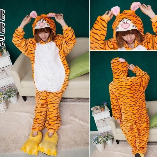 Purple Dragon Flannel Panda Cartoon One-Piece Pajamas for Couples, Animal Stitch Homewear, Thickened and Warm