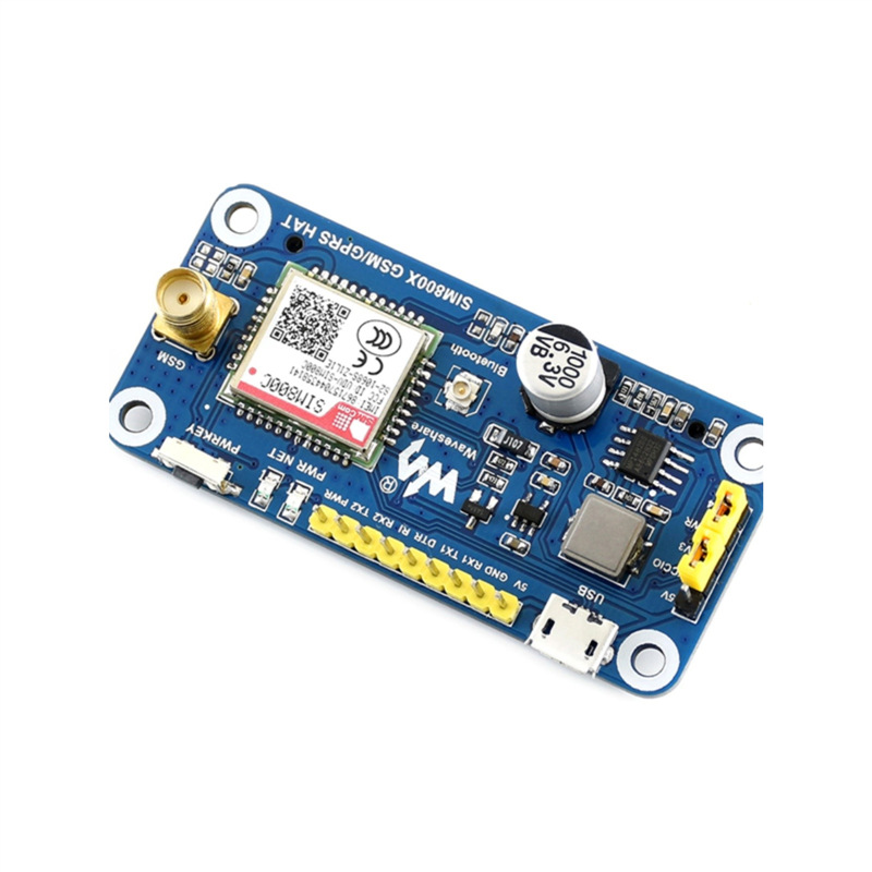Micro Snow Raspberry Pi 4th Generation B/3B /Zero SIM800C GSM/GPRS Expansion Board 2G/SMS/Bluetooth