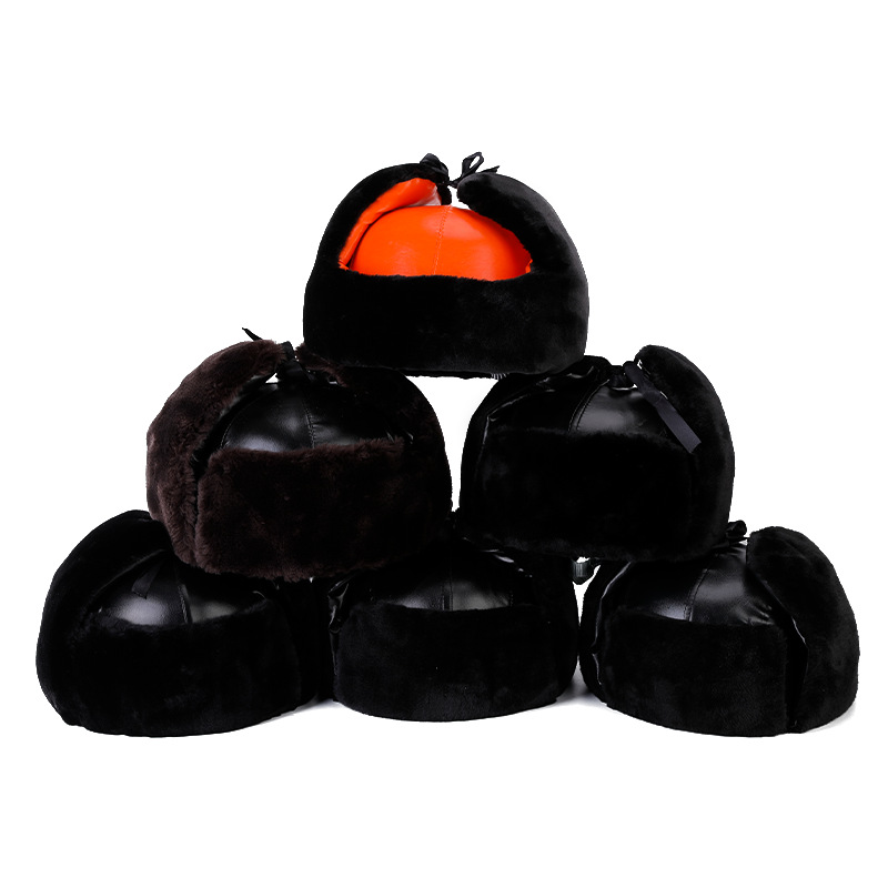 ABS anti-smashing winter fleece-lined cold-proof safety helmet thickened windproof warm safety cotton cap outdoor engineering ear protection cap
