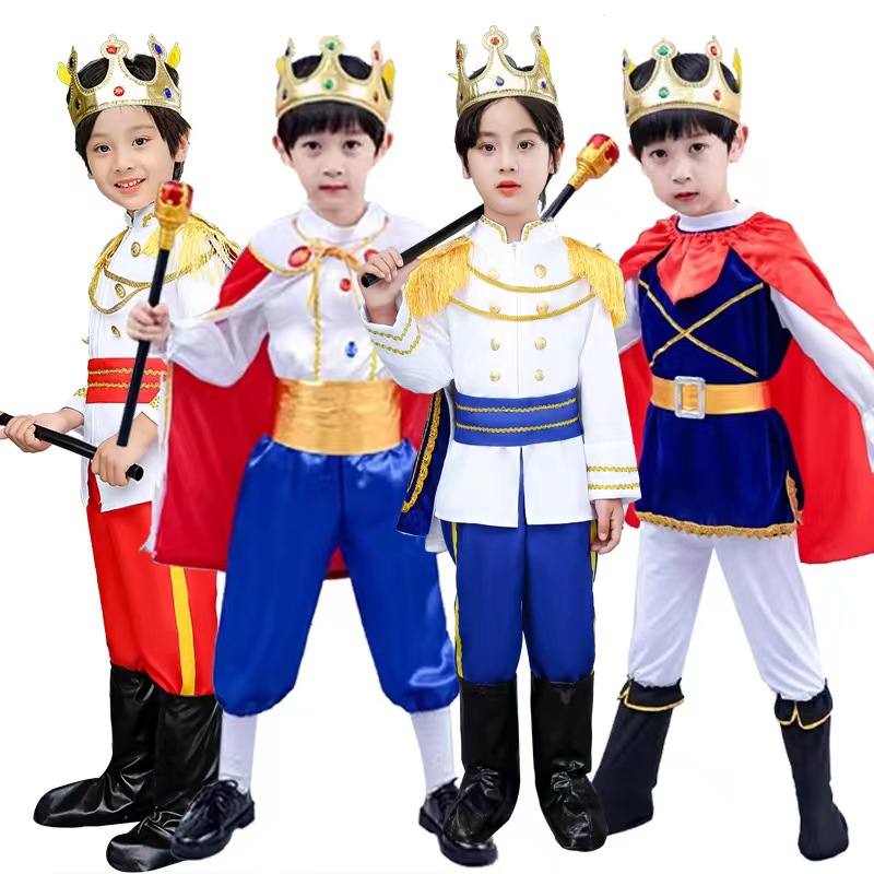 Children's Halloween Costume Prince Costume Children's Pirate King Costume Children's Halloween King Princess Dress