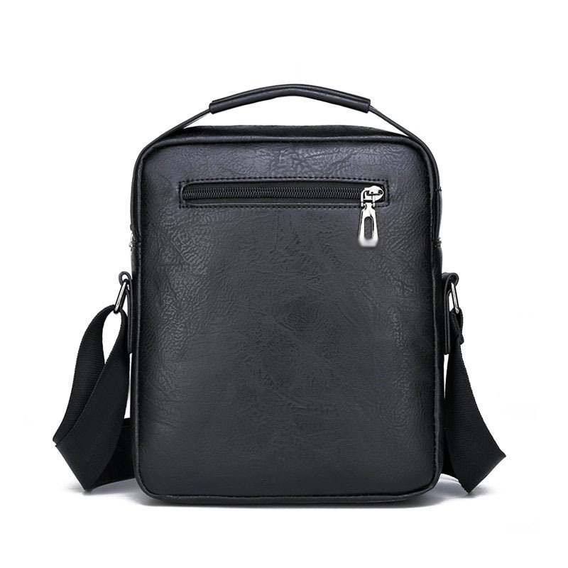 Cross-Border Men's Bag, New Business Crossbody Bag, Trendyy and Fashionable Shoulder Handbag, Pu Soft Leather Handbag
