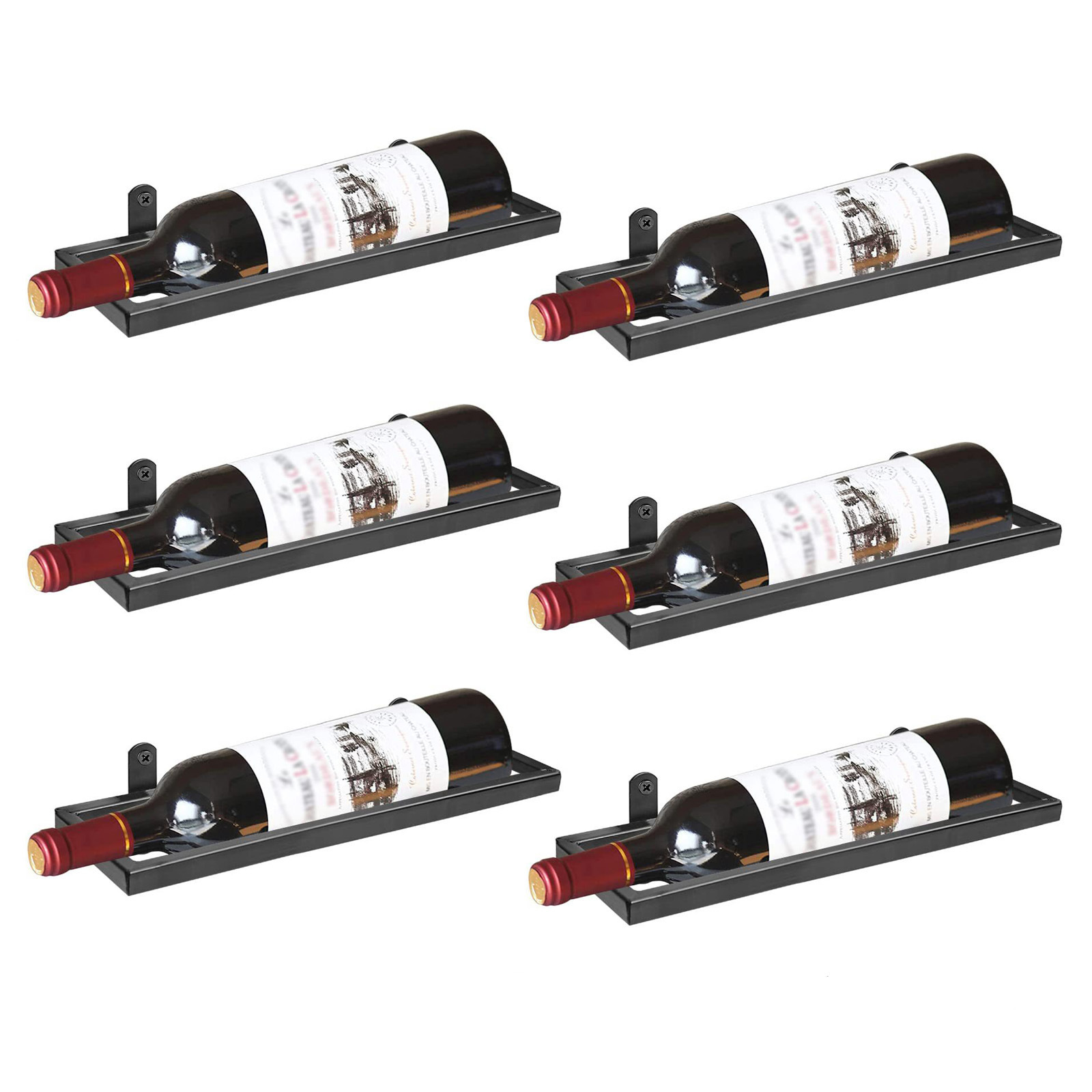 Amazon Cross-border Wall-mounted Wine Rack Iron Home Bar Hanging Wine Glass Rack Wall-mounted Wine Rack Wine Rack