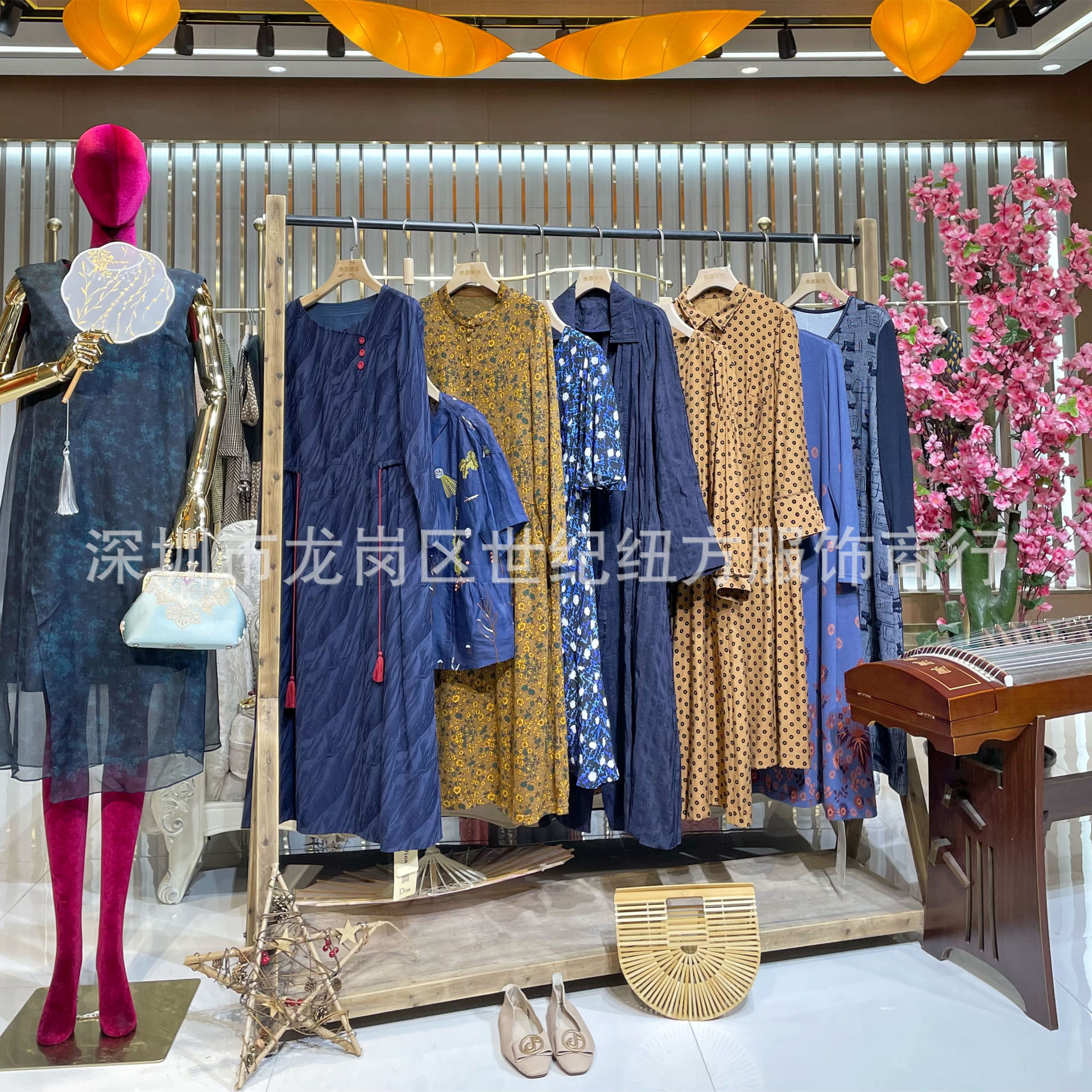 High-End Designer Brand Clearance Women's Cotton and Linen Simple Fashion Cut Label Unique Physical Store Live Supply Wholesale