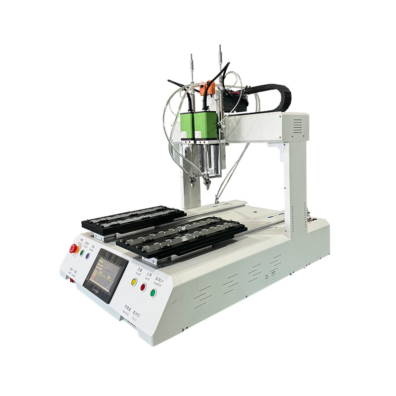 Automatic screwing intelligent precision double-station platform feeder six-axis double-head blowing automatic locking screw machine