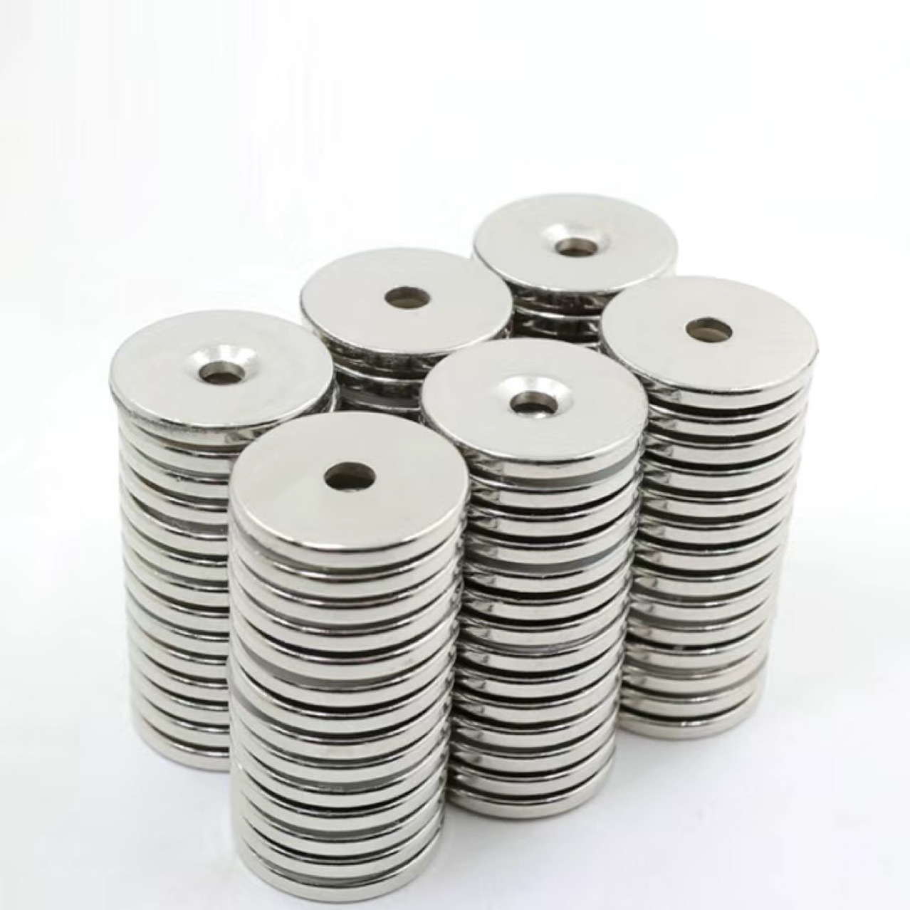 Factory Direct Sales Round Hole Super Strong Magnet Magnet Steel Strong Magnet Round 8-30 mm Hole Strong Magnet