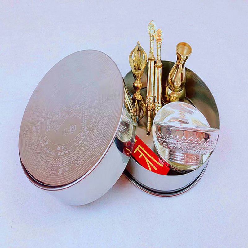 Mandar Basin Tantric Dharma Manza Copper Water Purifier Bottle Pestle Supplies Buddha Tools Wholesale