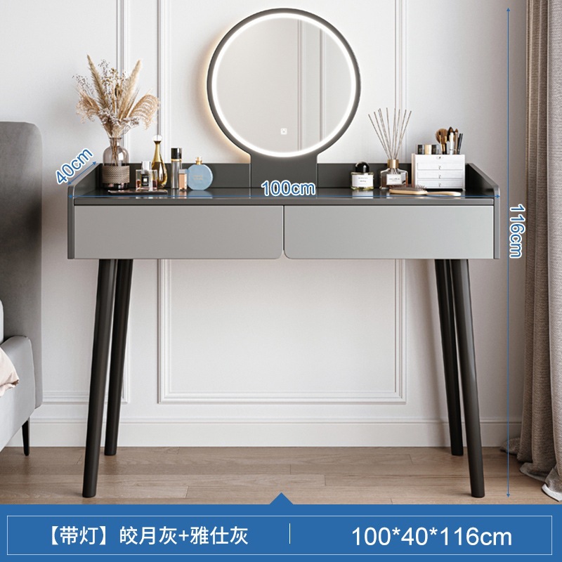 Легкий роскошный туалетный столик, современный, для макияжа в спальне