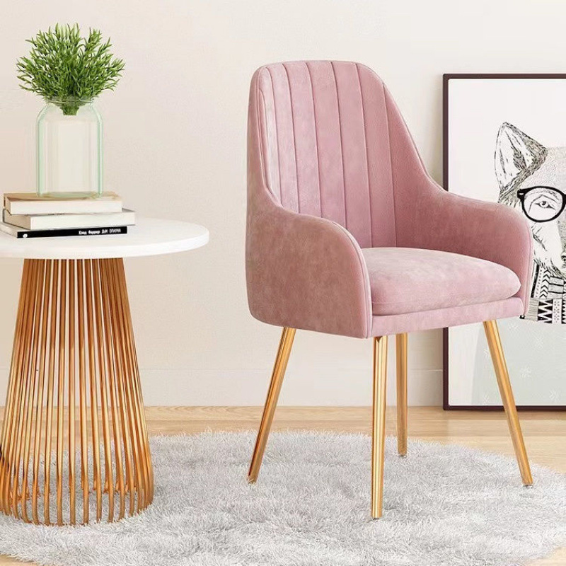 Nordic Internet Celebrity Makeup Stool Cute Women's Home Dressing Table Light Luxury Chair with Backrest Simple Ins Style Wholesale Factory