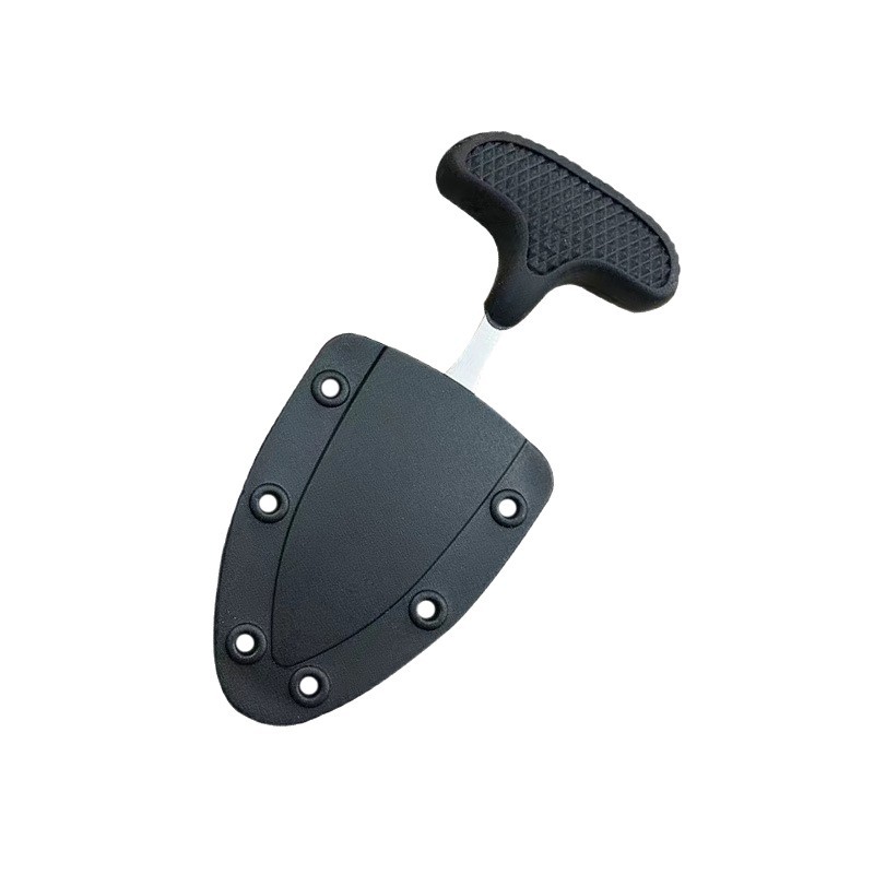 Outdoor Multifunctional Stainless Steel Plastic Handle Serrated Small Straight Knife Portable Camping Mini Express Knife