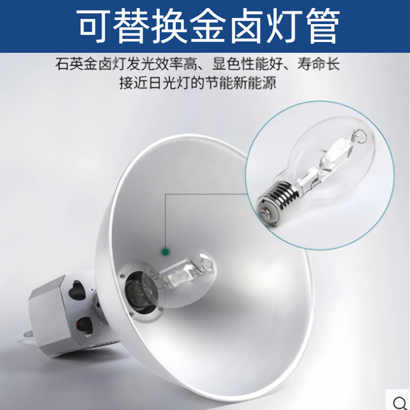 Metal Halide Industrial and Mining Lamp, Factory Lamp, All-Aluminum Gc888 Ceiling Industrial and Mining Lamp, 70W150W250W400 Ceiling Pendant Lamp