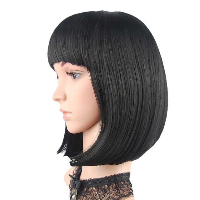 European and American Wigs with Bangs, Bob, Student Head Wigs, Short Hair, Bob Head, Colorful Animation Halloween Wig Sets