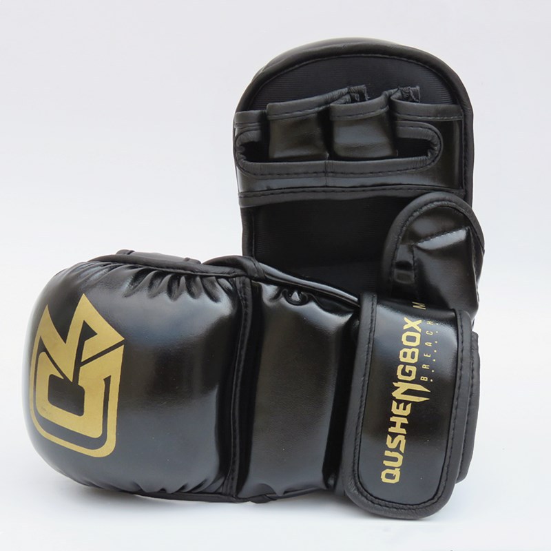 Professional MMA boxing gloves bread thickened half finger boxing gloves children adult Sanda Muay Thai boxing training boxing gloves