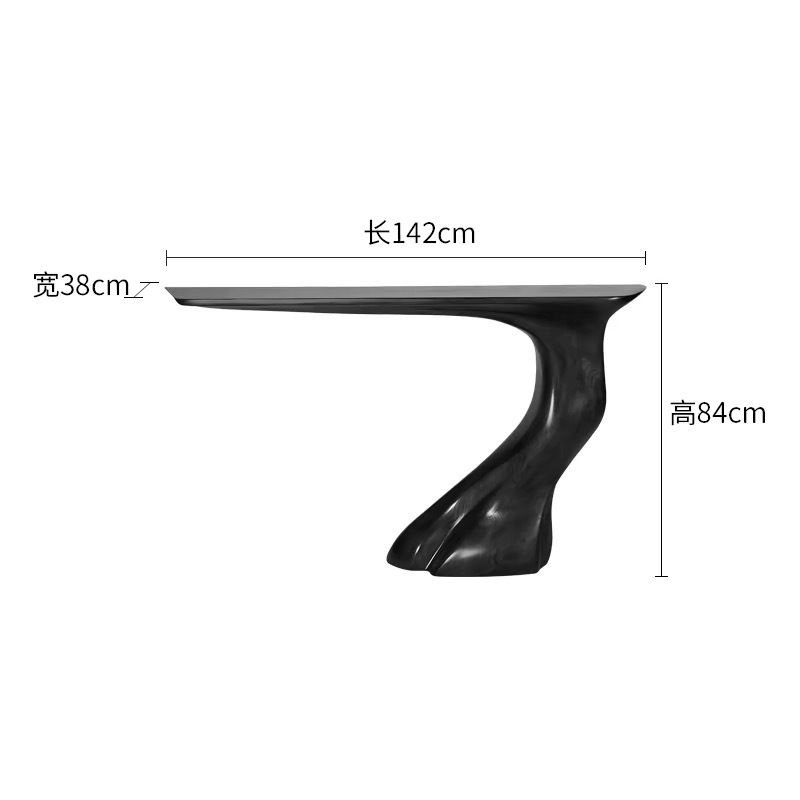 Light Luxury Creative Home Wall Entrance Table Glass Fiber Reinforced Plastic Special-Shaped Tree Root Table Corridor Aisle Decorative Cabinet Art Ornaments