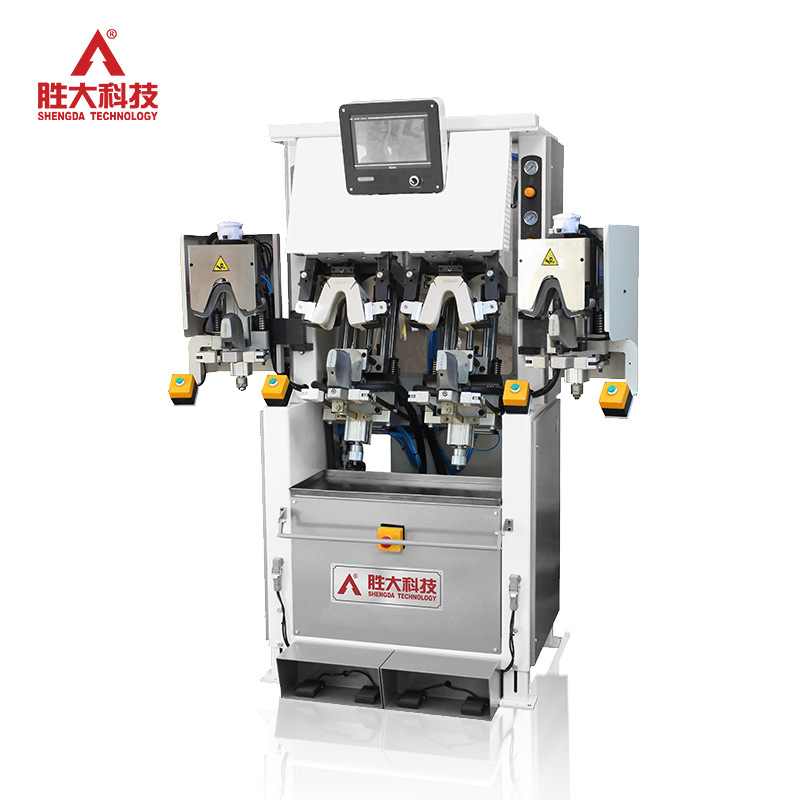 Shengda Technology Guangdong High-End Shoe-Shaped Intelligent Powerful Double-Heat and Double-Cool Full-Rubber Mold Heel Shaping Machine Manufacturer Direct Sales
