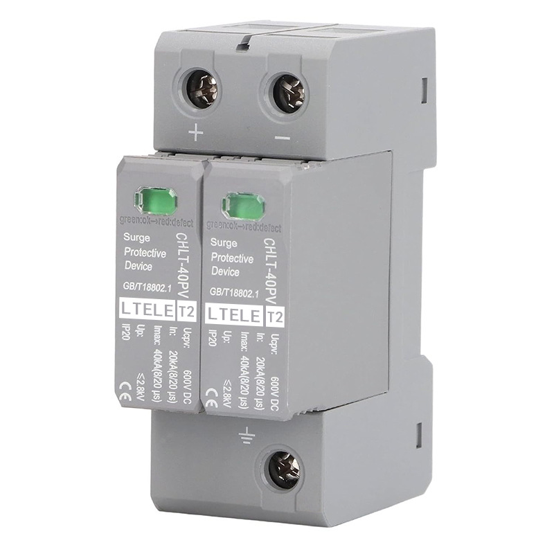 Surge Protector Chlt-40Pv Dc Photovoltaic Surge Solar Lightning Protection Power Switch 600V High Voltage