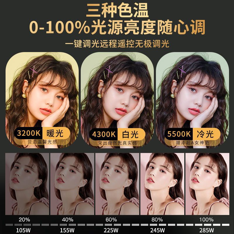 Kangying Fill Light for Live Streaming, Dedicated for Shooting and Live Streaming Fill Light, Studio Photography Light, Live Streaming Dedicated Light, Live Streaming Light