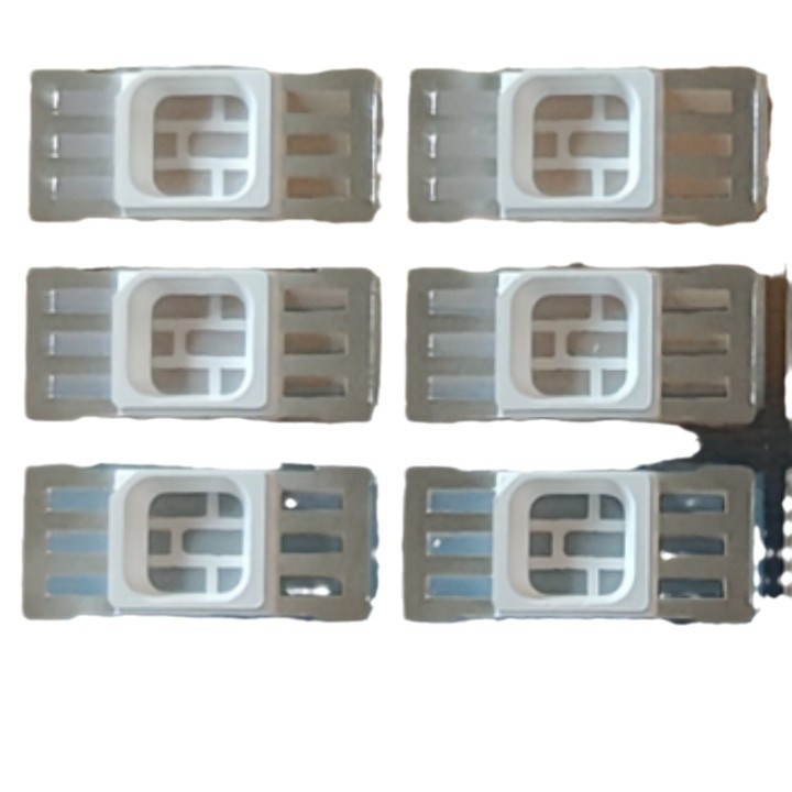 Dongguan LED bracket factory direct 3528-6 foot RGB flat foot patch copper bracket