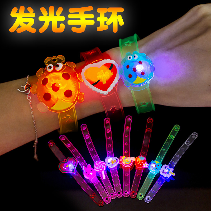 Светящийся браслет, креативные мультяшные часы, светящийся подарок для детей, маленькие игрушки, поставка для микробизнеса, сканируйте код для подарков