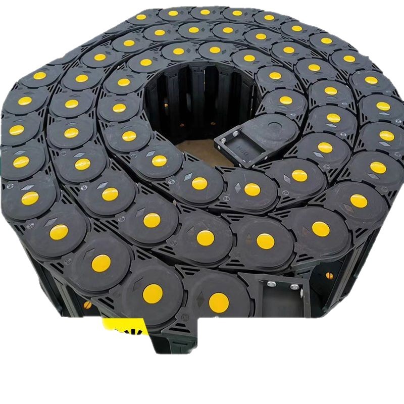 Nylon Drag Chain Tank Chain Lathe Plastic Track Reinforced Cable Duct High-Speed Engraving Machine Industrial Transmission Chain