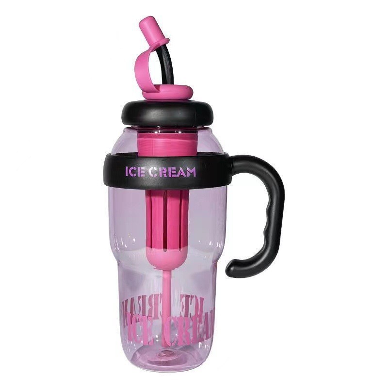 2025 New Summer Plastic Cup, Cute Straw Cup, Large Capacity Water Bottle, Trendy on Instagram