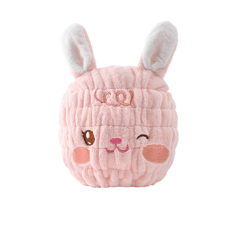 Baby Dry Hair Cap Children's Dry Hair Cap Thickened Children Rabbit Shampoo Baby Towel Shower Cap Absorbent Children