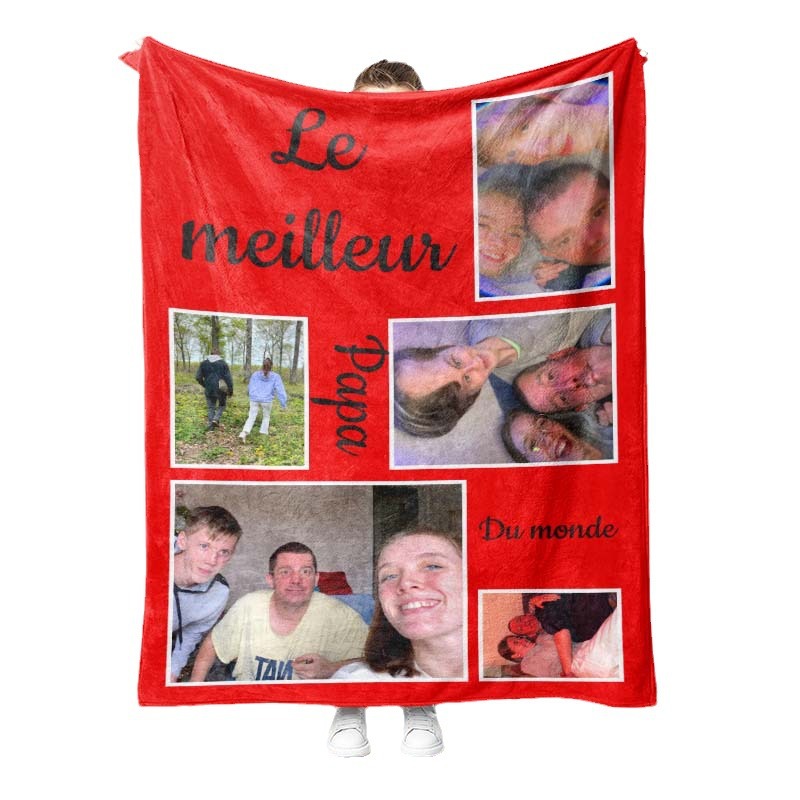 Source factory professional custom cross-border Amazon digital printing flannel blanket support to map to sample customization