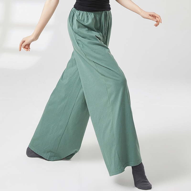 Modern Dance Pants Daily Practice Clothes Loose Dance Pants Unisex Straight Leg Wide Leg Pants Practice Pants