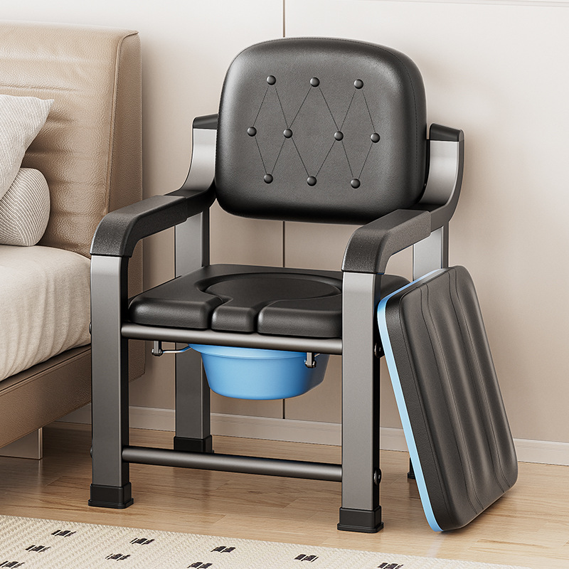 Мобильный туалет для пожилых, переносной стул для туалета, удобный для дома