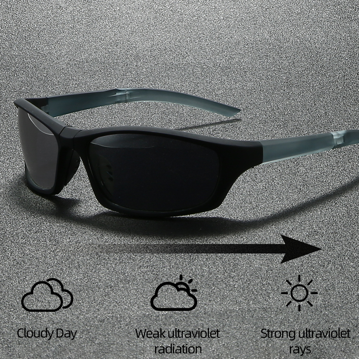 2025 New Fashion Polarized Foldable Night Vision Goggles Men's Outdoor Sunscreen Driving Photochromic Sunglasses