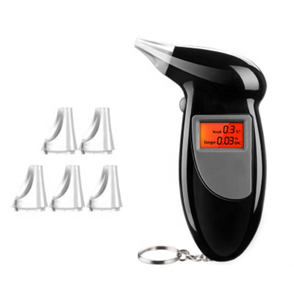 Backlit AT68 Alcohol Tester Car Blowing Portable High Precision Drunk Driving Tester
