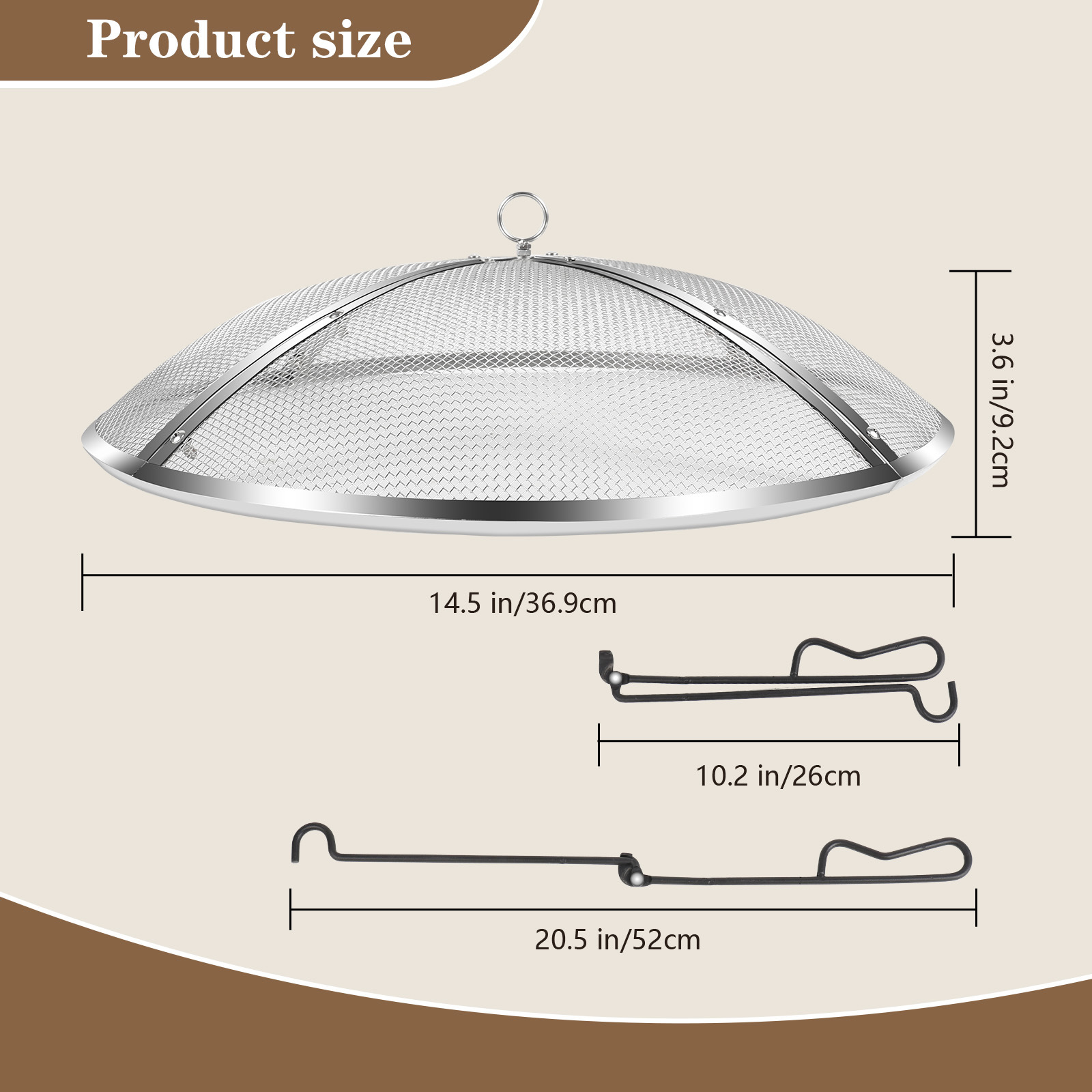 Amazon's New Second-Generation Heavy-Duty Steel Mesh Brazier Cover Foldableable Outdoor Fire Pit Mesh Screen with Handle