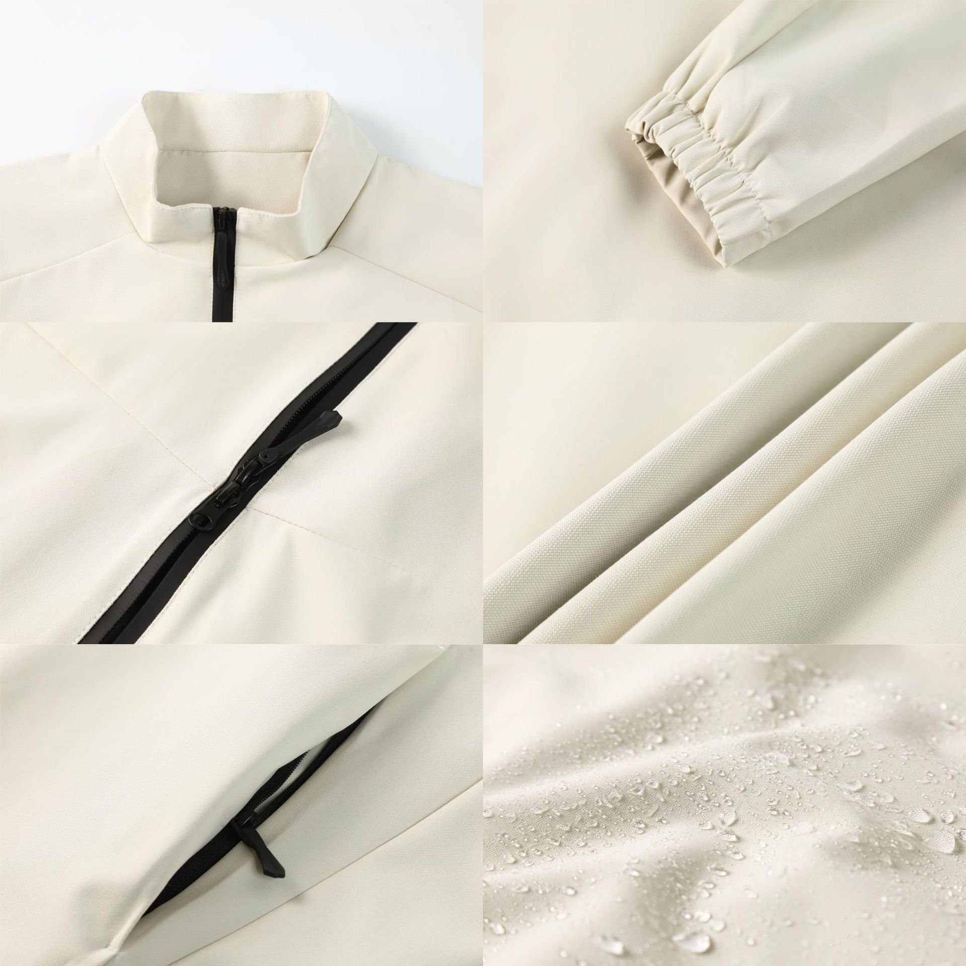 Outdoor Three-proof Thin Vertical Collar Jacket Custom Print Logo Print Embroidered Business Jacket Coat Work Clothes