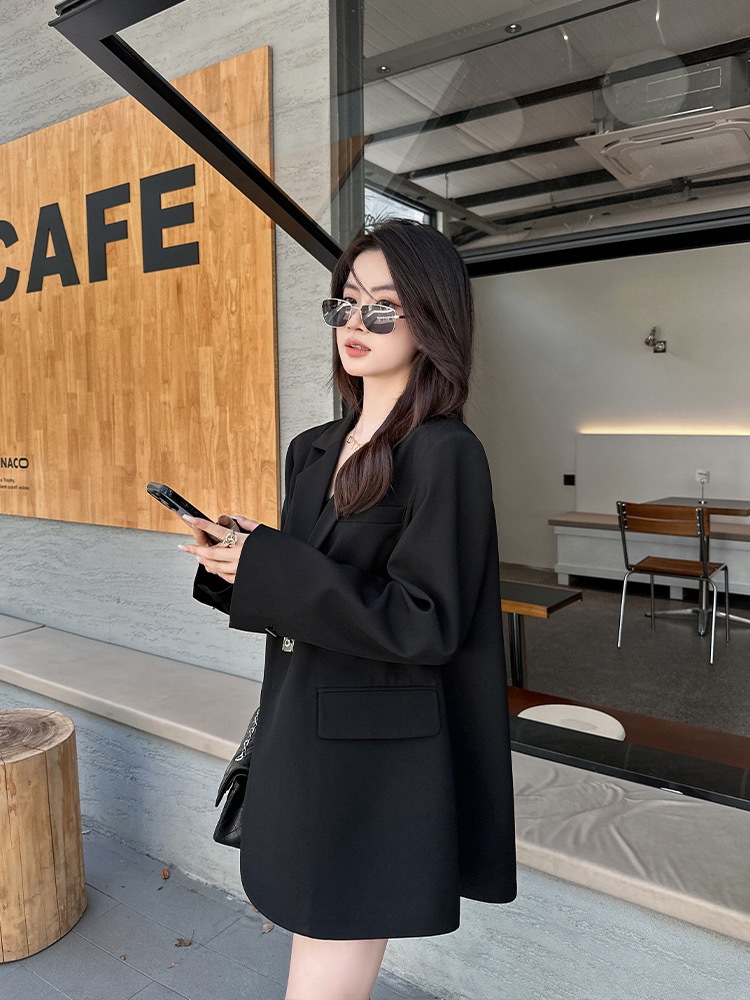 2024 spring new high-grade plus size women's suit jacket chubby girl loose casual suit [6001]]