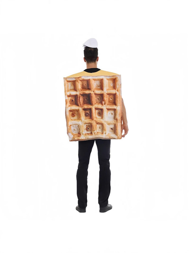 Cross Border Amazon Hot Sale Halloween Adult Cream Waffle Food Party Cosplay Costume COS