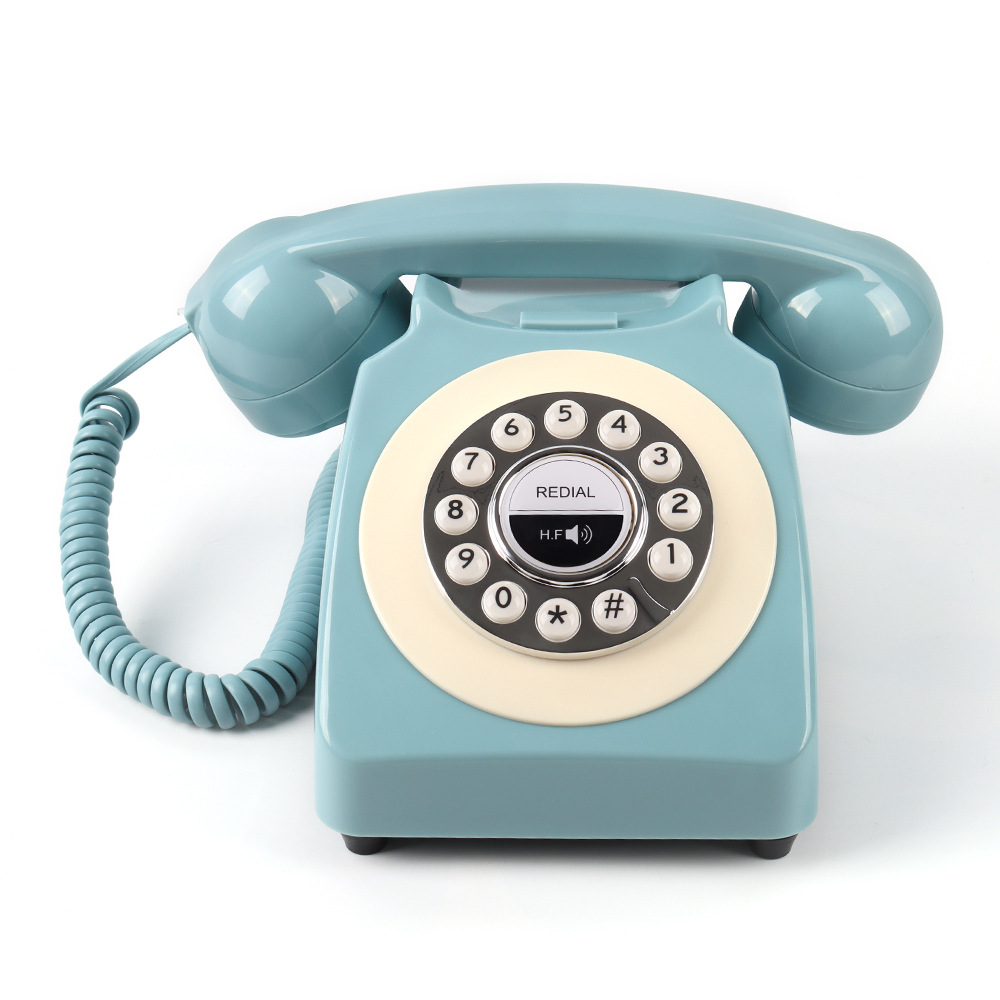 Cross-Border Antique Cordless Telephone with Wireless Bluetooth Function, Hotel Retro Fixed Hands-Free Landline Phone Wholesale