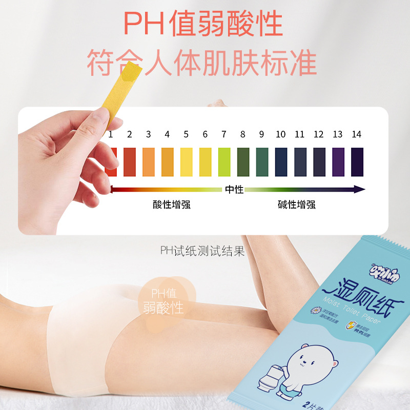 2 Pieces Separately Wrapped Wet Toilet Paper Butt Wipe Toilet Wipe Wet Toilet Paper Baby Adult Portable Hygienic Care Wipes