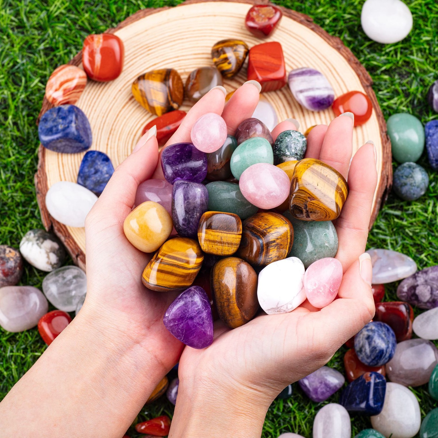 Оптовая продажа натурального кристаллического камня, полированный камень, декоративный камень