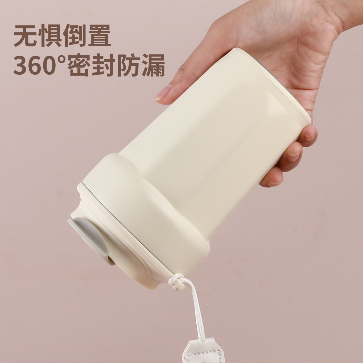 Coffee Cup Logo Portable Easy-to-Hand Insulation Cold Cup Men's and Women's Water Cup Advertising Gift Engraving Cup Customized