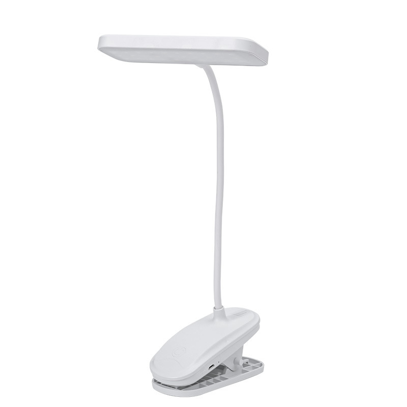 Clip-On Led Desk Lamp for Eye Protection, Learning, Kidsren's Vision Protection, Rechargeable Plug-In Student Dormitory Reading Bedside Lamp