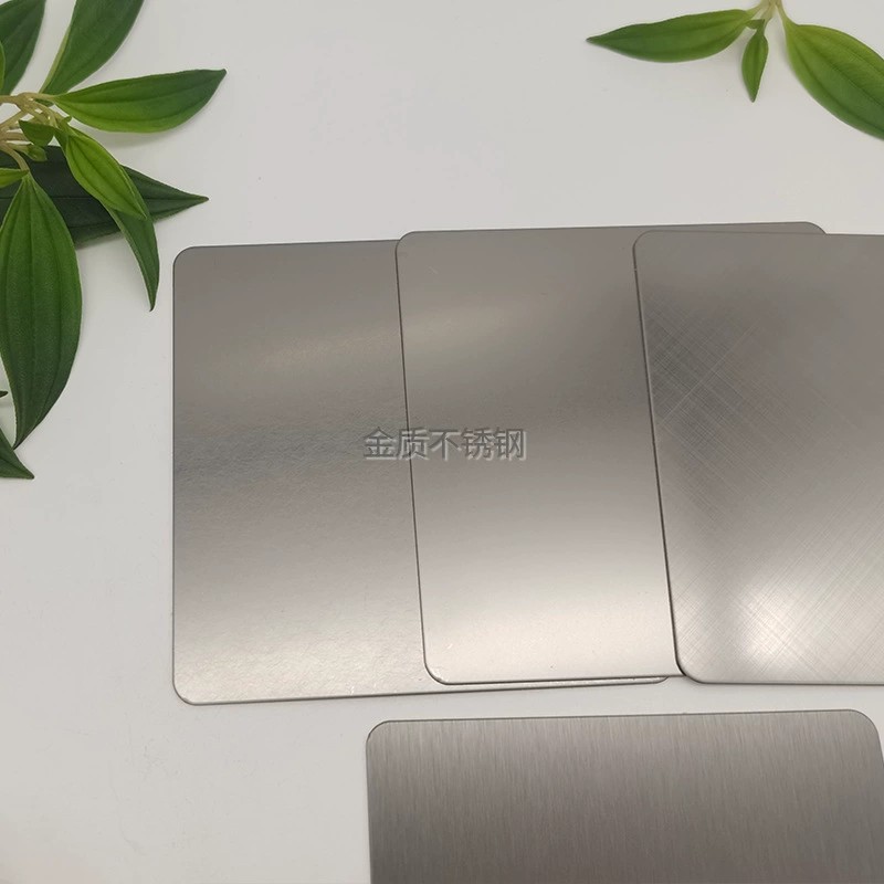 Sandblasted Stainless Steel Plate Brushed Mirror Finish Cross-Grain Stainless Steel Sand Rose Gold Black Titanium Gray Titanium Sapphire Blue Emerald Green