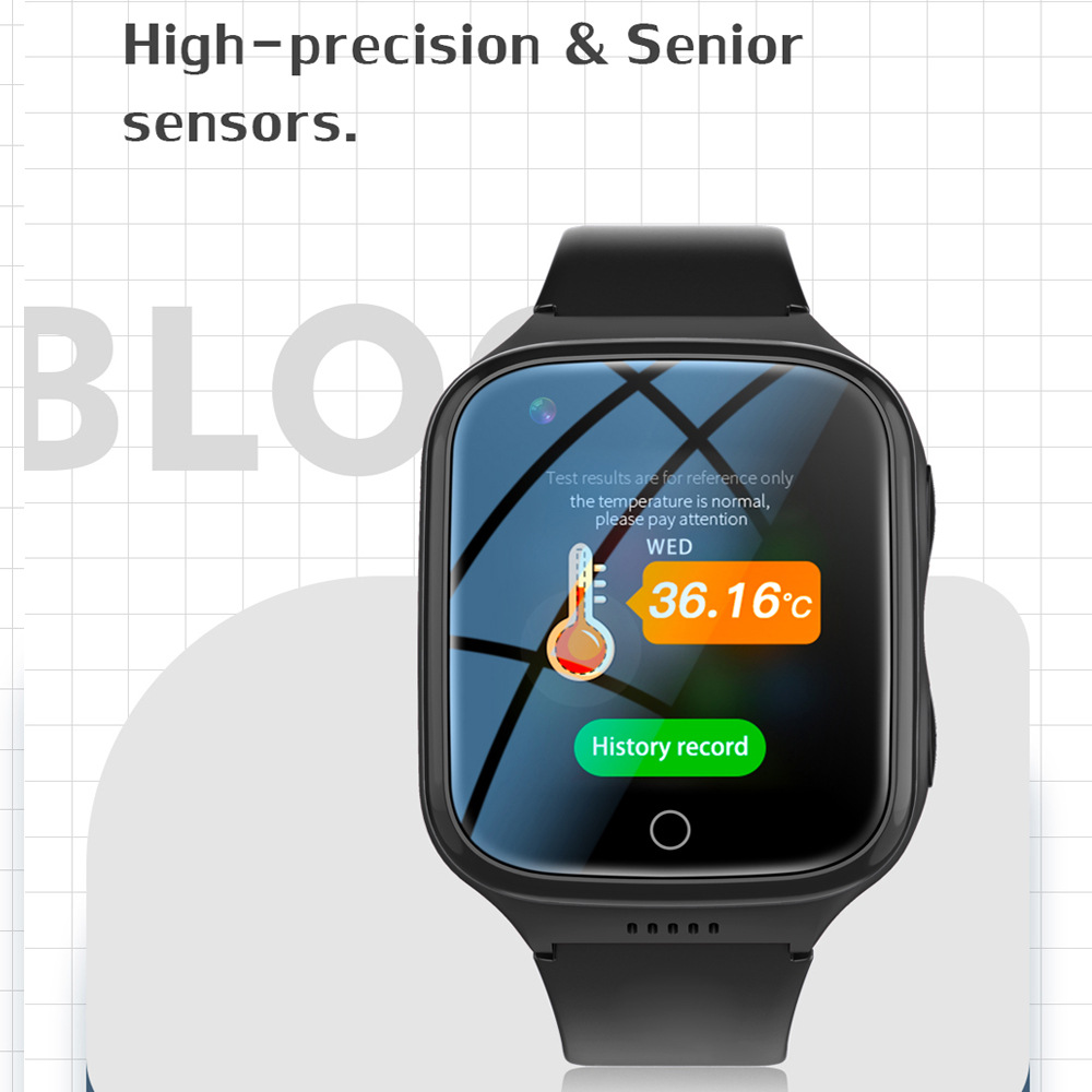 Cross-border dedicated 4G smart phone watch for the elderly GPS positioning band body temperature heart rate blood pressure test K9LH