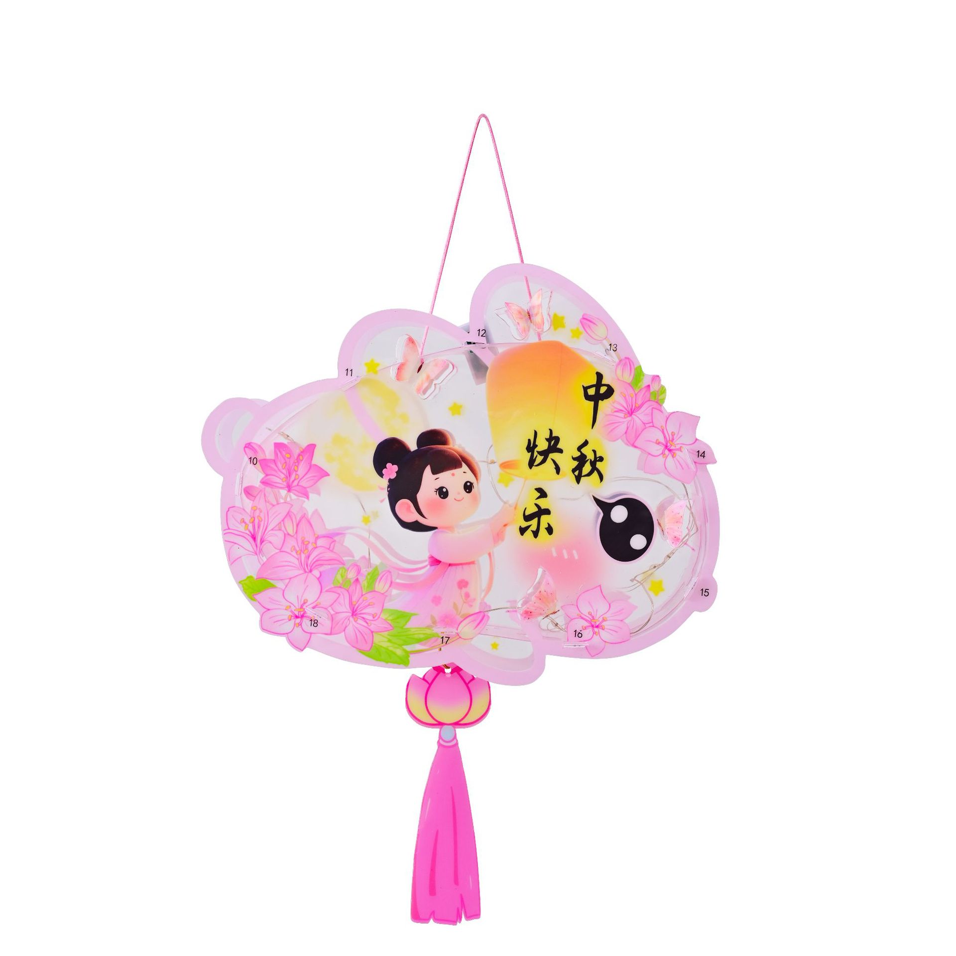 New Kidsren's Satchel Rabbit Lantern Kindergarten Handmade DIY Mid-Autumn Festival Lantern Material Mid-Autumn Festival Lantern Wholesale