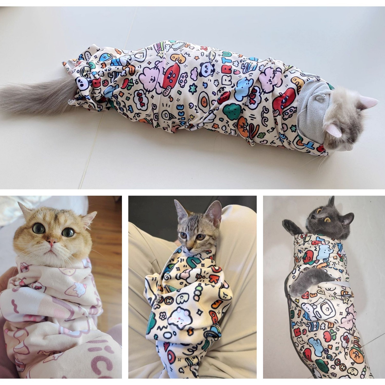 10X50 Universal Wrapping Cloth for Birds, Cat Nail Trimming Wrapping Cloth, Anti-Scratch Feeding and Medicine Wrapping Fixation Tool