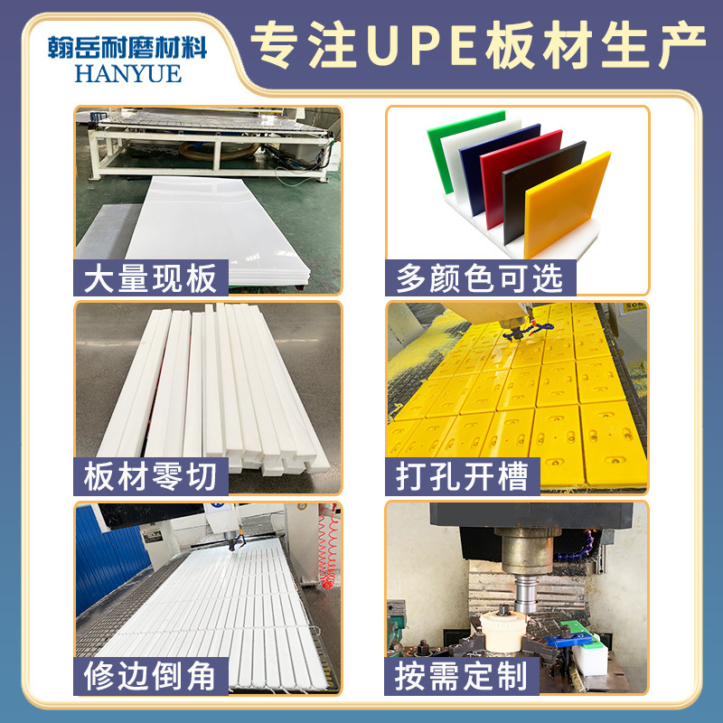 Upe Special-Shaped Parts Uhmwpe Roller Wear-Resistant Polymer Polyethylene Slider Scraper Bushing Polyethylene Processing Parts