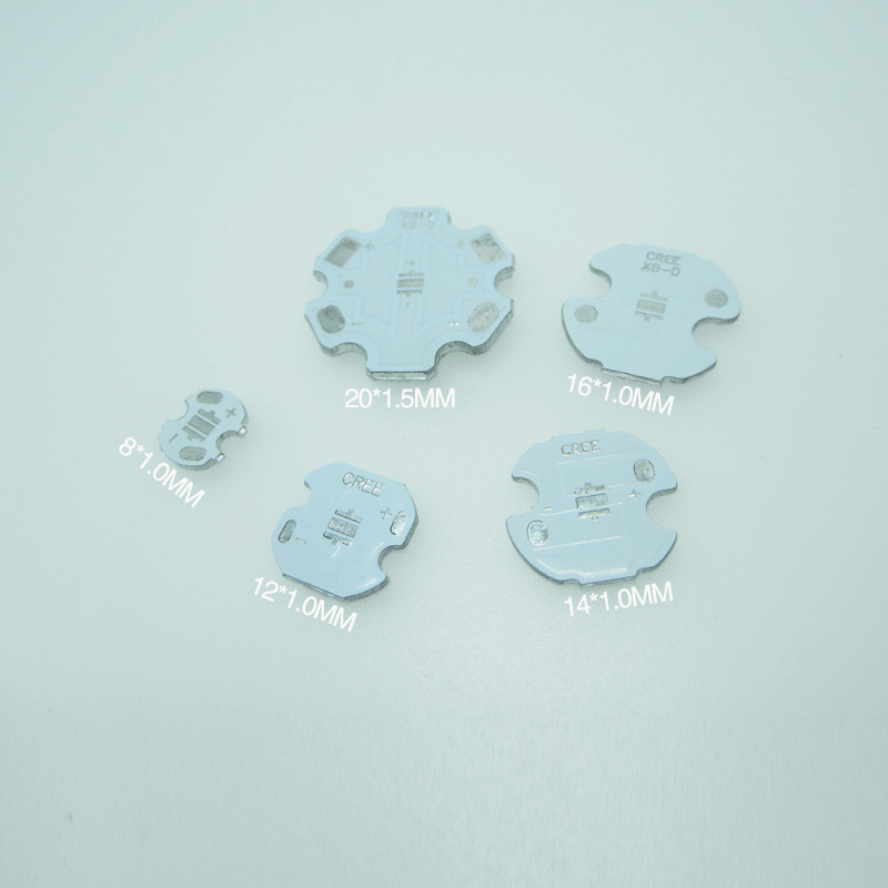 CREE Coui High-power LED Aluminum Substrate XBD Series 2525 8MM Round Plate Connecting Piece Puzzle High-efficiency Heat Dissipation Aluminum