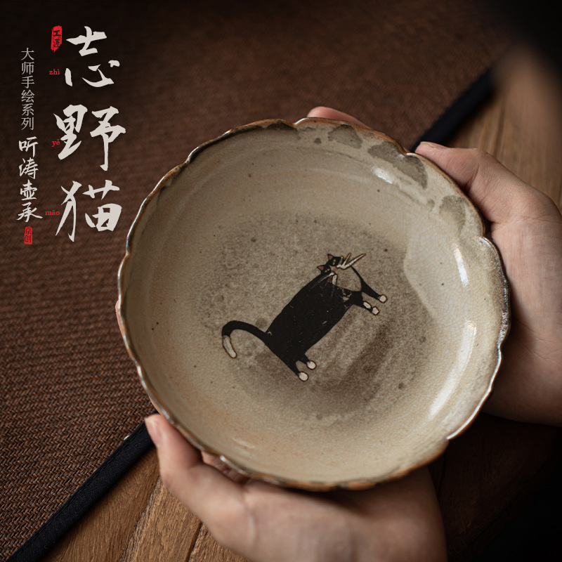 Керамический чайник с подставкой, аксессуары для чайного набора